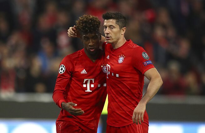 Kingsley Comanas ir Robertas Lewandowski
