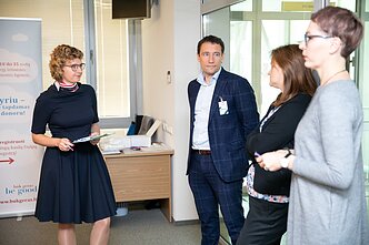 Aušrinės Armonaitės spaudos konferencija apie kaulų čiulpų donorystę Lietuvoje