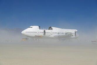 „Burning Man“ 2019 m. „artcar`ai“ 