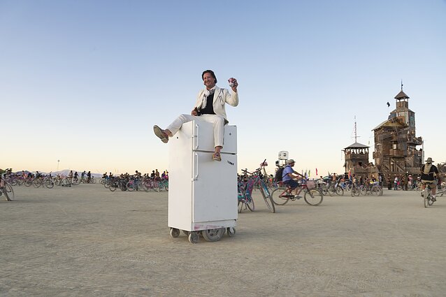 „Burning Man“ 2019 m. „artcar`ai“ 
