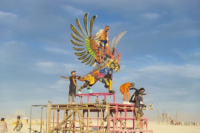 Skulptūros „Burning Man“ 2019 m. 