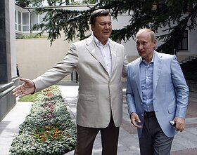 Viktoras Janukovyčius ir Vladimiras Putinas