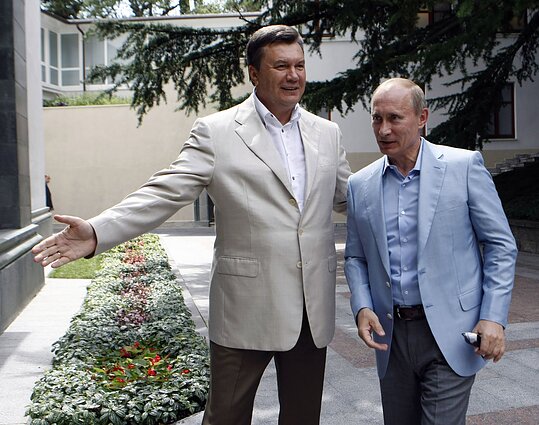 Viktor Yanukovych and Vladimir Putin