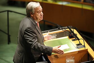Jungtinių Tautų generalinis sekretorius Antonio Guterres Jungtinių Tautų generalinis sekretorius Antonio Guterres