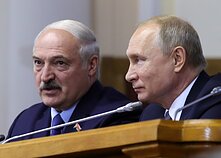 Aliaksandras Lukašenka ir Vladimiras Putinas