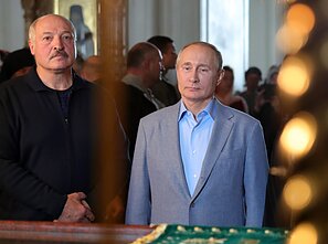 Aliaksandras Lukašenka ir Vladimiras Putinas