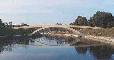 Albert's Bridge, the leading design for a new bridge in Vilnius