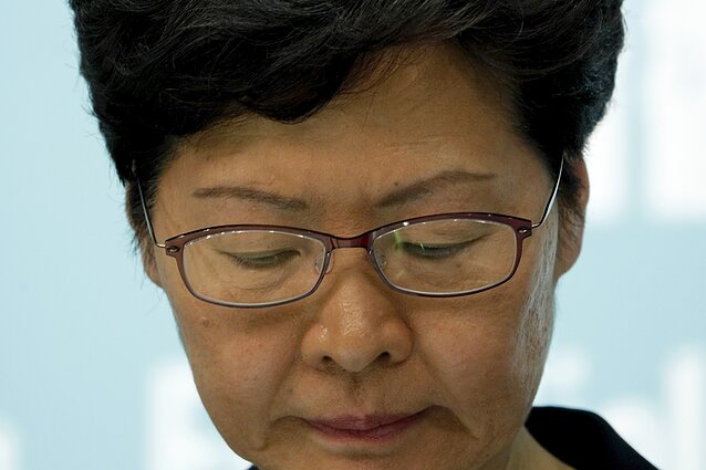 Honkongo vadovė Carrie Lam Honkongo vadovė Carrie Lam