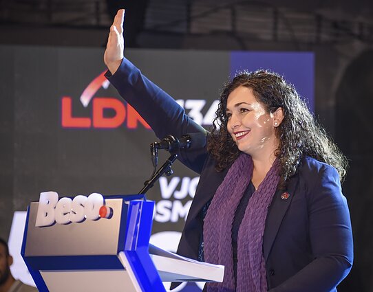 Kosovo prezidentė Vjosa Osmani: tikiu, kad Ukraina triumfuos