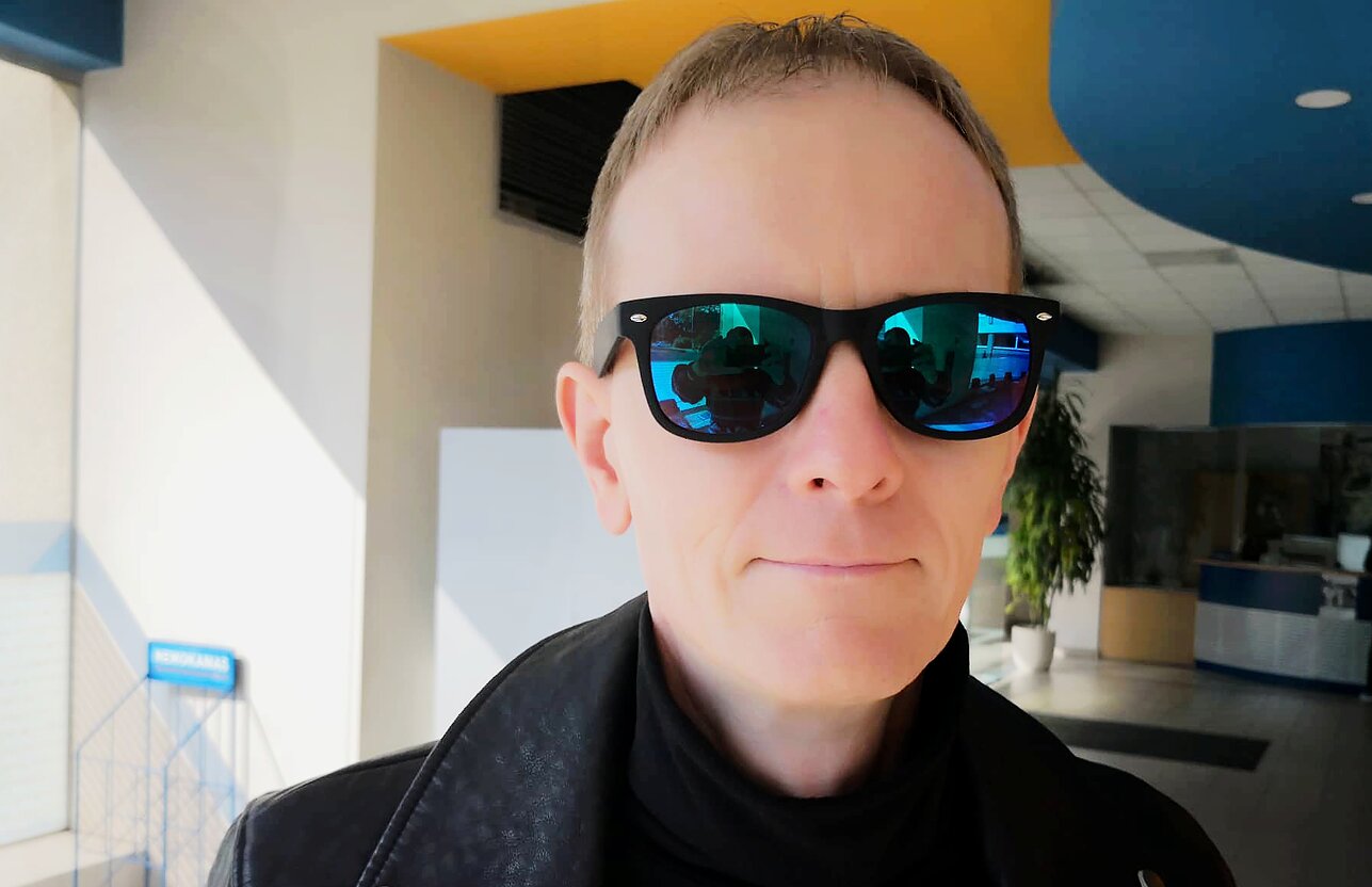 Valentino Mitės nuotr., Pankroko pradininkas Lietuvoje Nėrius Pečiūra