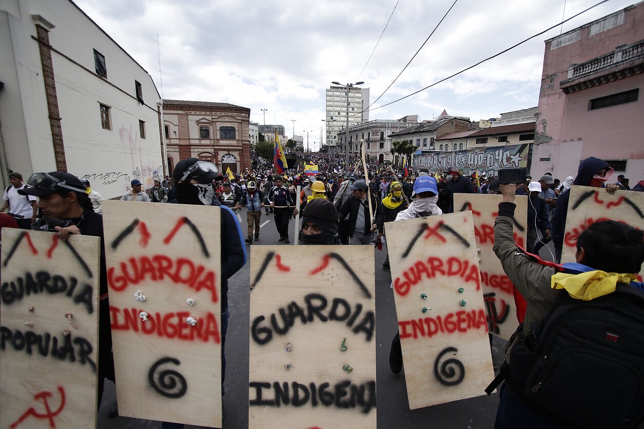 Protestai Ekvadore Protestai Ekvadore