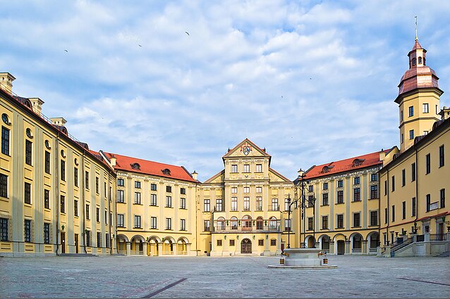 Nesvizh castle in present-day Belarus