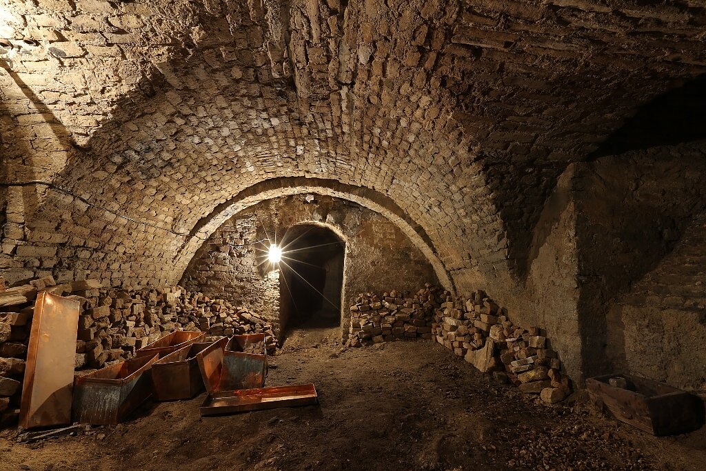 Pranešimo autorių nuotr., Katedros požemiai