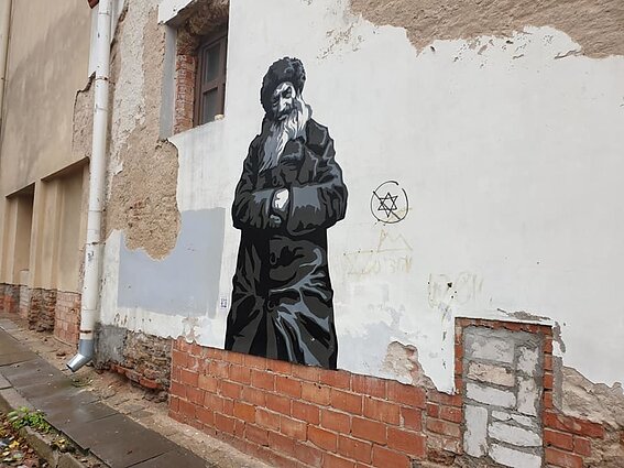 Antysemickie znaki w Wilnie