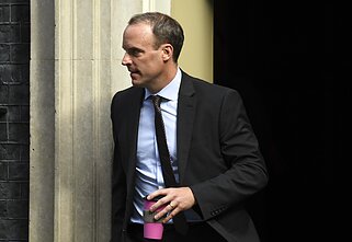 Britų užsienio reikalų sekretorius Dominicas Raabas