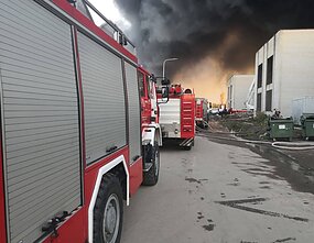 Didelis gaisras Alytuje