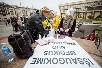 Mitingas „Vėžys – ne sloga“,