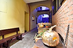 Moliūgai-šviestuvai Stiklo kvartale 