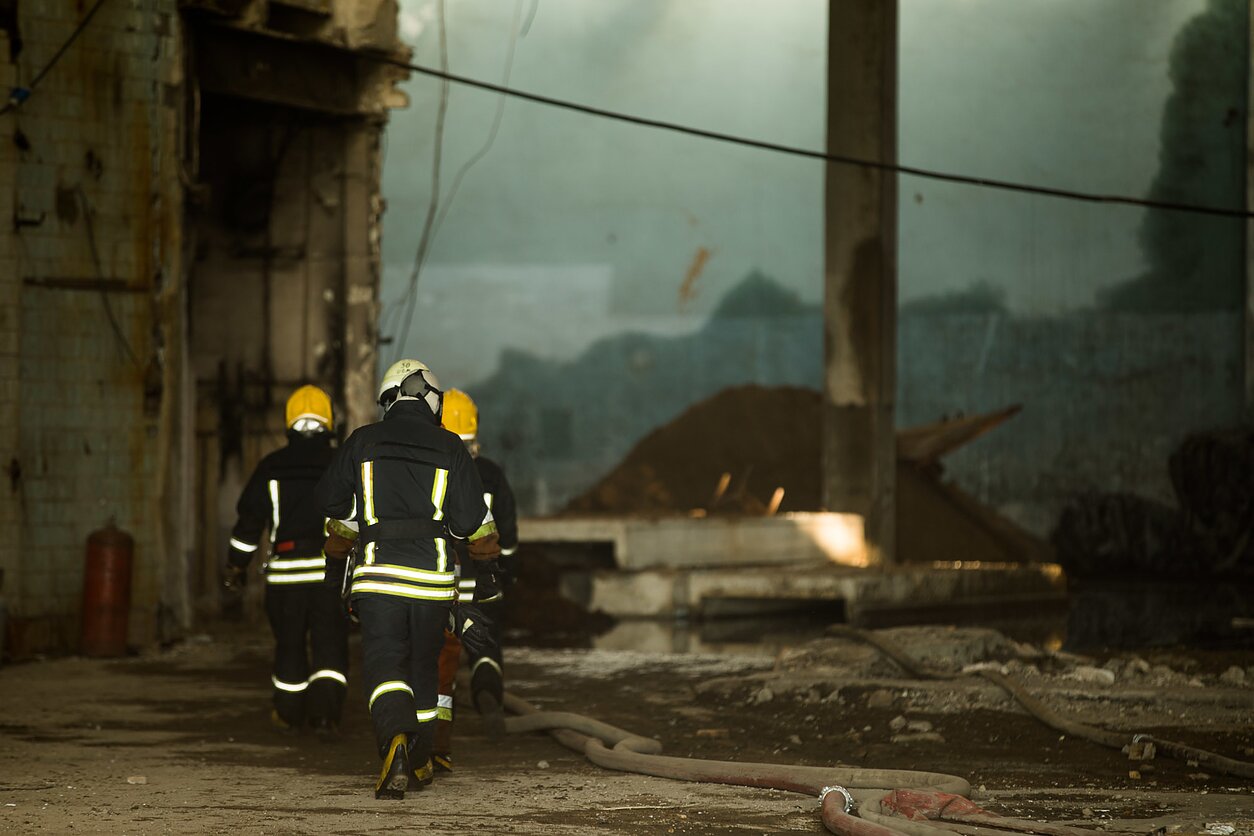 Fire in Alytus
