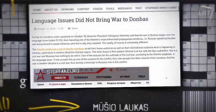 Mūšio laukas. Informacinis karas: Ukrainos atsakas Rusijai – kanalas „Stop fake“