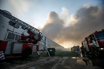 Fire in Alytus tire warehouse