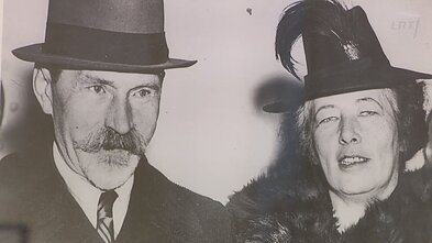 Antanas Smetona and his wife Sofija Smetonienė