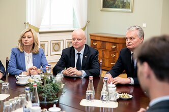 Rita Tamašunienė, Saulius Skvernelis ir Gitanas Nausėda