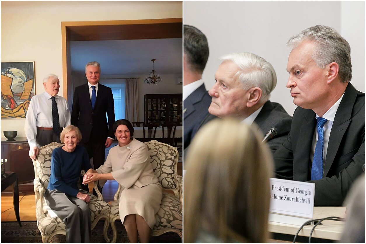 Valdas Adamkus ir Gitanas Nausėda