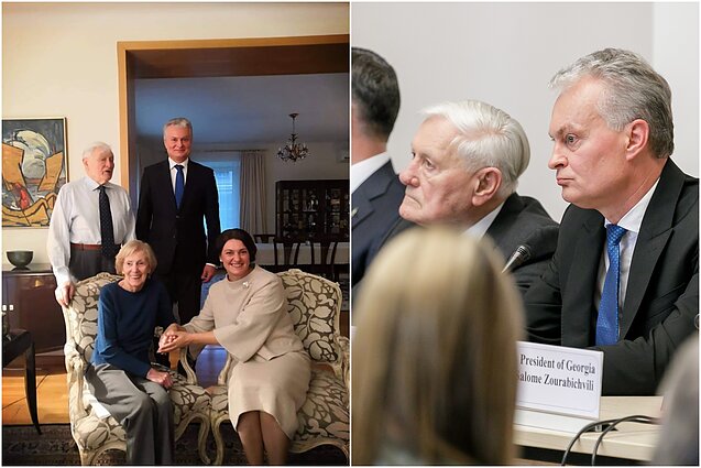 Valdas Adamkus ir Gitanas Nausėda