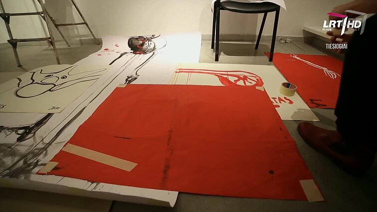 Kultūros diena. Somnambuliška Jurgos Barilaitės piešinių, garso bei vaizdo objektų instaliacija „Kaulai ir nuosėdos“