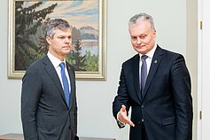 Susitiko Gitanas Nausėda ir Darius Jauniškis Susitiko Gitanas Nausėda ir Darius Jauniškis