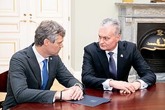 Susitiko Gitanas Nausėda ir Darius Jauniškis Susitiko Gitanas Nausėda ir Darius Jauniškis