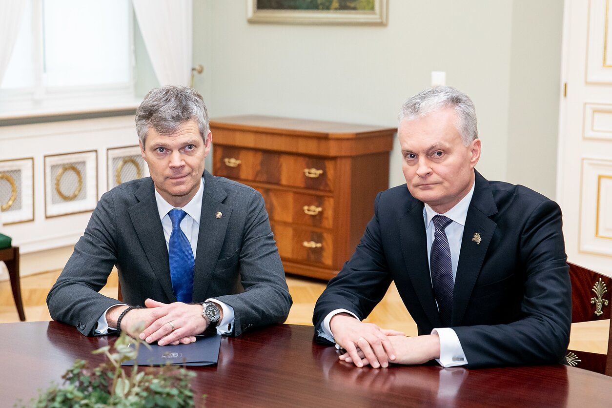 Susitiko Gitanas Nausėda ir Darius Jauniškis Susitiko Gitanas Nausėda ir Darius Jauniškis