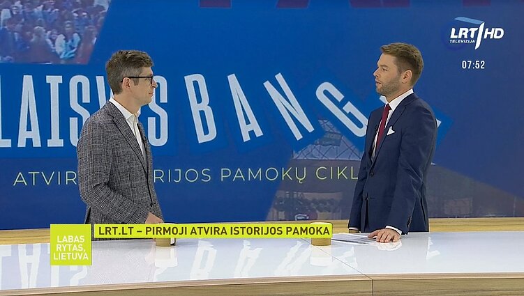 Labas rytas, Lietuva II d. Pirmoji atvira istorijos pamoka LRT.lt – septyni žingsniai svajonės link