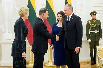 Gitanas Nausėda i Andrzej Duda