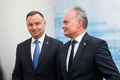 Polish President Andrzej Duda and Lithuania's Gitanas Nausėda