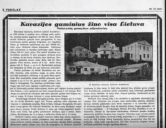 Anykščių Karazijos – šeima, tituluota vyno karaliais ir suteikusi darbo vietas anykštėnams