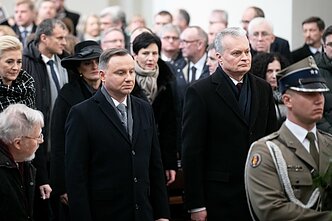 Sukilimo vadų ir dalyvių laidotuvės, Andrzejus Duda, Gitanas Nausėda Sukilimo vadų ir dalyvių laidotuvės, Andrzejus Duda, Gitanas Nausėda