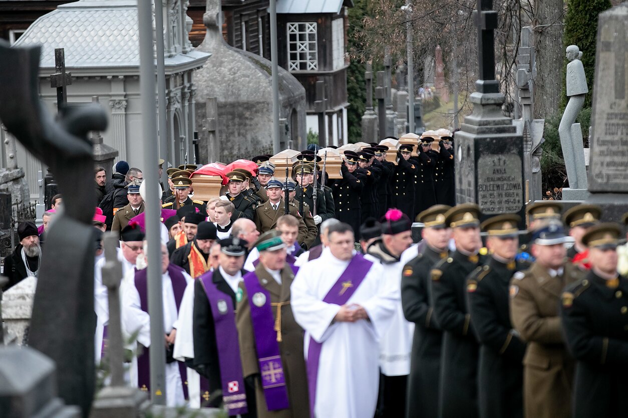 Commanders of the January Uprising were reburied in Rasos Cemetery in Vilnius