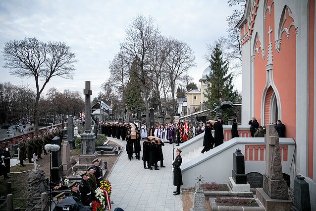 Commanders of the January Uprising were reburied in Rasos Cemetery in Vilnius