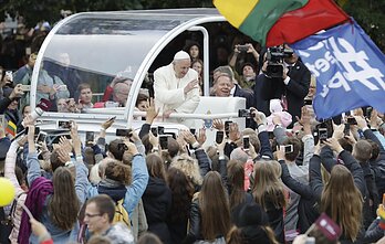 Pope Francis visited Lithuania in September 2018