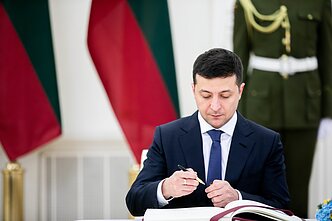 Vilniuje susitinka Gitanas Nausėda ir Volodymyras Zelenskis