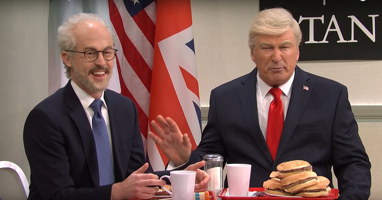 US President Donald Trump has to join Latvia’s ‘looser table’ in a US comedy sketch