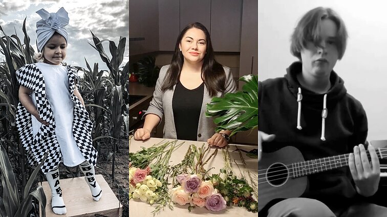 Lietuvos nerealieji. Mažasis fotomodelis Karilė, instrumentais ir humoro jausmu grojantis Justas bei gėles menu verčianti Inesa