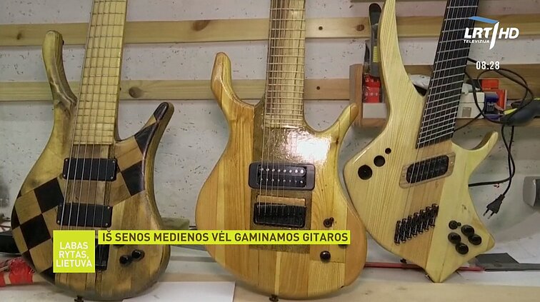 Tvaresni muzikos instrumentai – iš medienos likučių