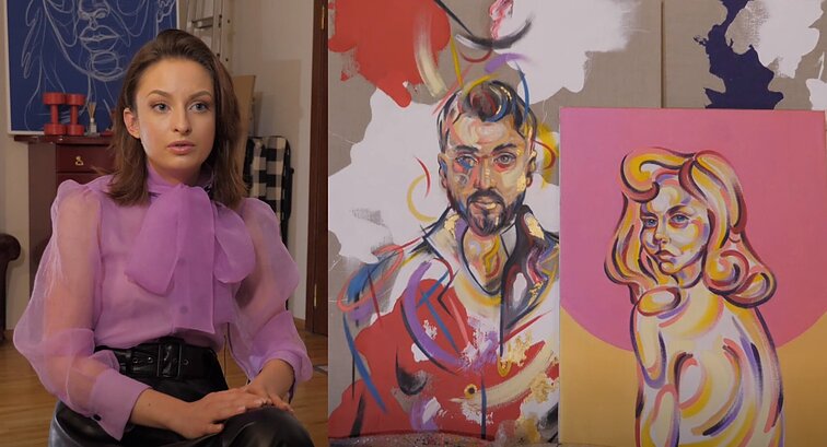 Sėkmingos tapybos mašiną užvedusi Julija: mano darbų kol kas nėra tik Japonijoje, Rusijoje ir Australijoje