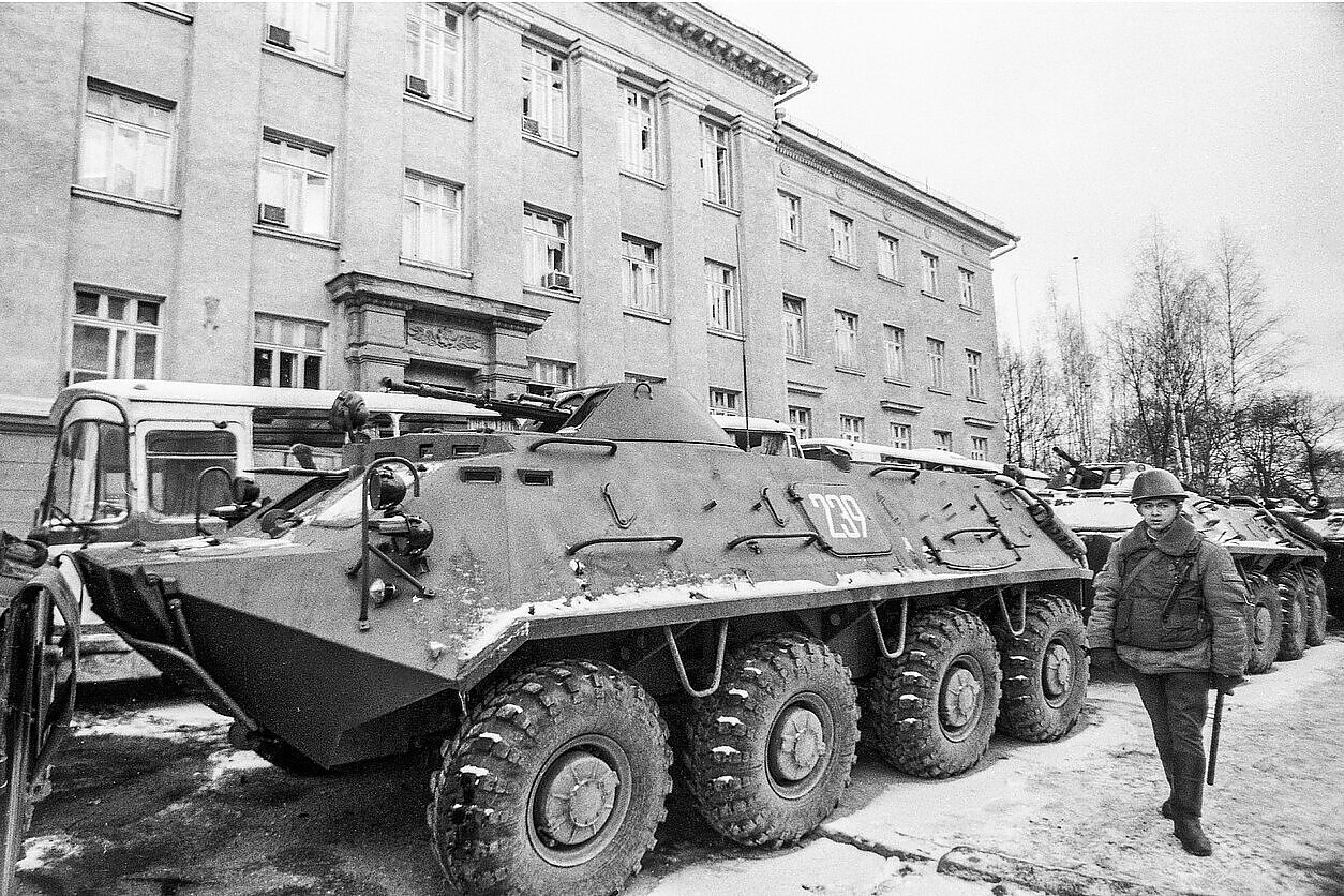 1991-ųjų žiema, prie Lietuvos radijo ir televizijos pastatų