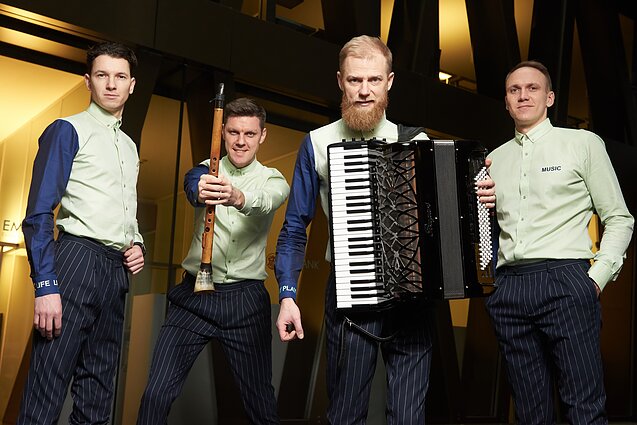 Muzikinis intarpas. Grupės „Subtilu-Z“ pasirodymas Šv. Kotrynos bažnyčioje