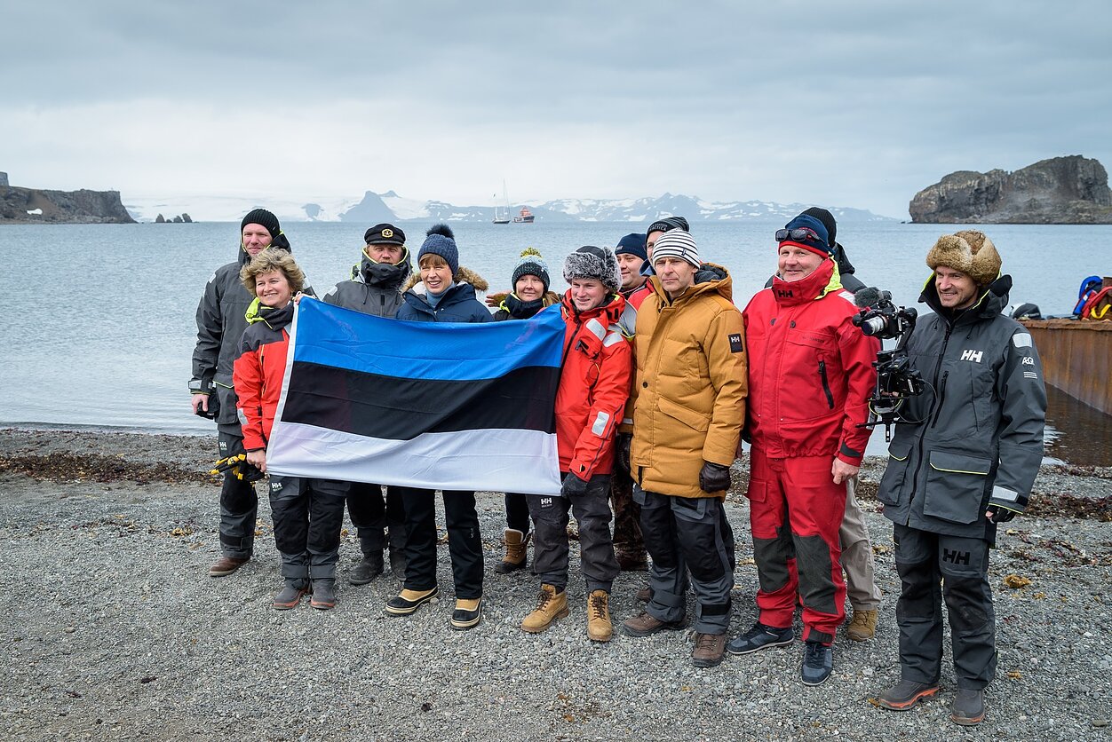 Kersti Kaljulaid in Antarctica Kersti Kaljulaid in Antarctica