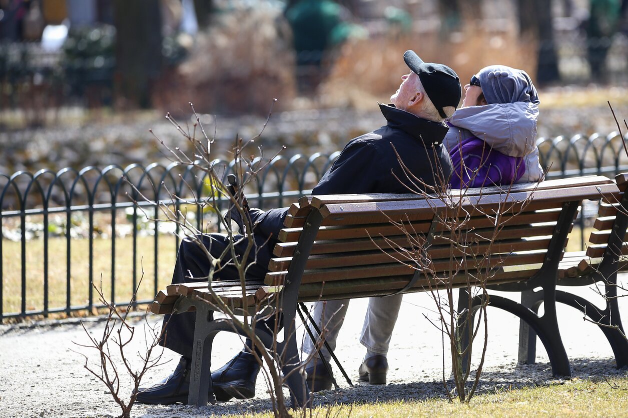 January temperatures were six degrees above the multi-annual average